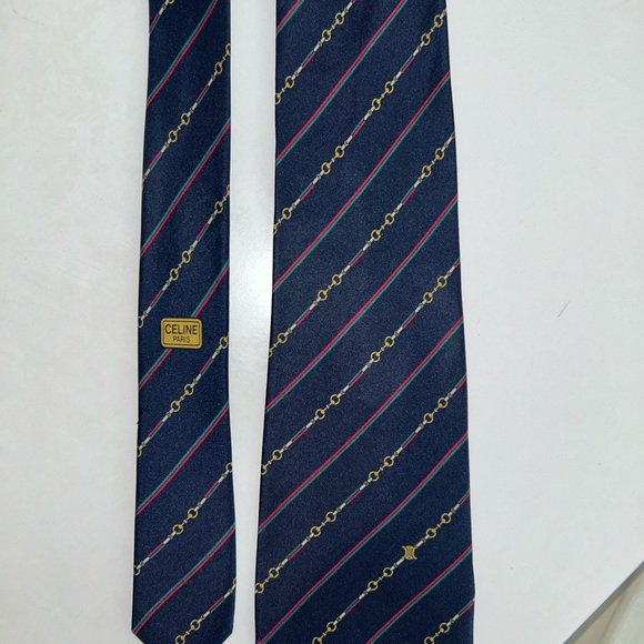 100% silk CELINE tie - Picture 3 of 4